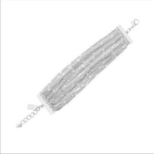 Silver Savvy Cie Multi chain bracelet